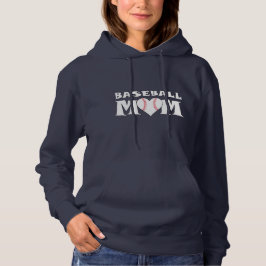 Baseball Moeder Speler Naam en Rugnummer Hoodie