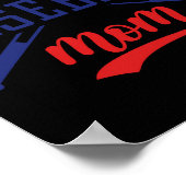 Baseball Moeder T-shirt Poster (Hoek)
