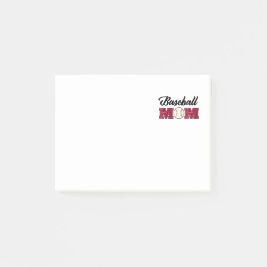 Baseball Moeder vierkant Post-it® Notes (Voorkant)