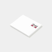 Baseball Moeder vierkant Post-it® Notes (Schuin)