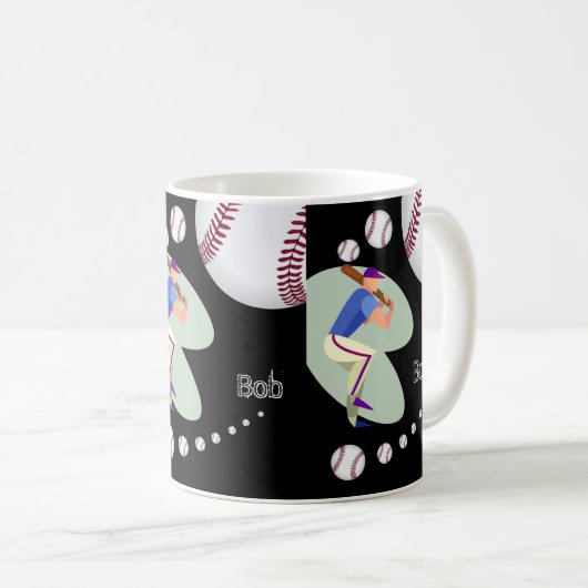 Baseball-Mok Koffiemok (Voorkant rechts)