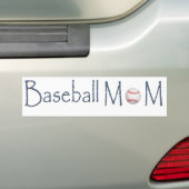 BASEBALL MOM BUMPERSTICKER (Op auto)