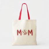 Baseball Mom Cooperstown NY Polka Dot Schattige Tote Bag (Voorkant)