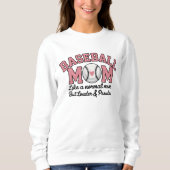 Baseball Mom cute bright Pink text Trui (Voorkant)