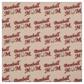 Baseball Mom Design Pattern Stof (Swatch)