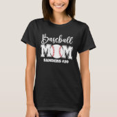 Baseball Mom Fun Gift for Mom T-shirt (Voorkant)