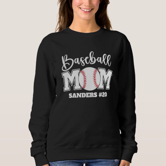 Baseball Mom Fun Gift for Mom Trui (Voorkant)