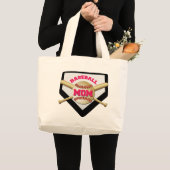 BASEBALL MOM GROTE TOTE BAG (Voorkant (product))