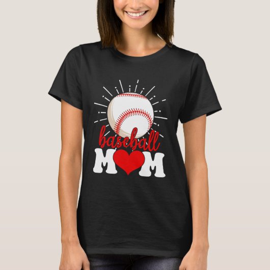 Baseball Mom Mama Mother s Day Sport T-shirt (Voorkant)