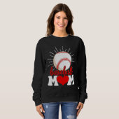 Baseball Mom Mama Mother s Day Sport Trui (Voorkant volledig)