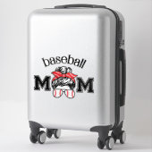 Baseball Mom Messy Bun [2] Sticker (Koffer)