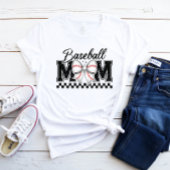 Baseball Mom Retro Mama Coquette Bow Tri-Blend Shirt