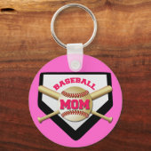 BASEBALL MOM SLEUTELHANGER (Voorkant)