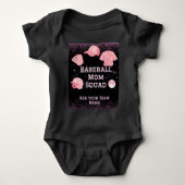  Baseball Mom Squad Bib Romper (Voorkant)