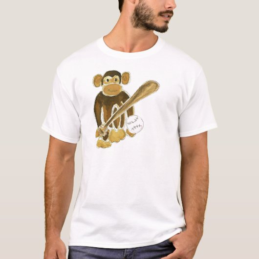 Baseball Monkey T-shirt (Voorkant)