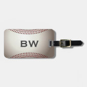 Baseball Monogram Bagagelabel (Voorkant horizontaal)