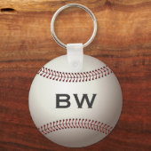 Baseball Monogram Sleutelhanger (Voorkant)