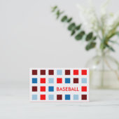 BASEBALL (moskee-vierkantjes) Visitekaartje (Staand voorkant)
