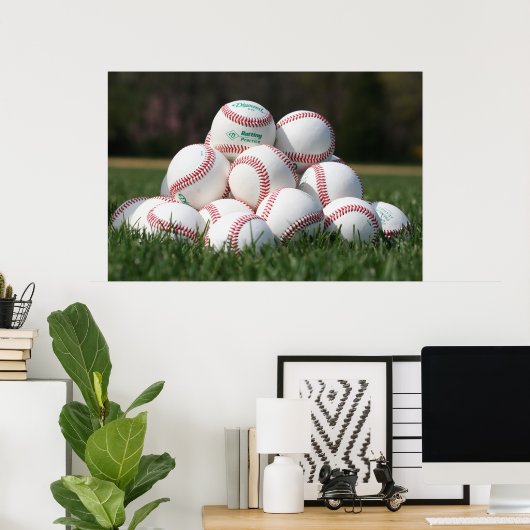 Baseball Mound Poster (Thuiskantoor)