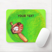 Baseball Mousepad Muismat (Met muis)