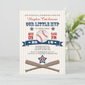 BASEBALL MVP BIRTHDAY INVITATIE VOOR KINDEREN KAART (Staand voorkant)