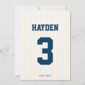 BASEBALL MVP BIRTHDAY INVITATIE VOOR KINDEREN KAART (Achterkant)