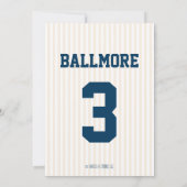 BASEBALL MVP BIRTHDAY INVITATIE VOOR TWINS KAART (Achterkant)