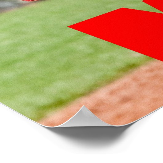 Baseball MVP Vervang Aangepaste Foto Poster (Hoek)