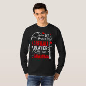 Baseball My Favorite Player Calls Me Gramma Heart  T-shirt (Voorkant volledig)
