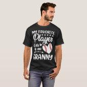 Baseball My Favorite Player Calls Me Granny T-shirt (Voorkant volledig)