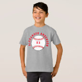 Baseball Naam en Jersey Personaliseer T-Shirt (Voorkant volledig)