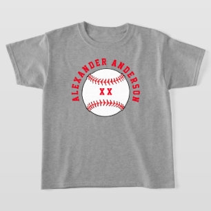 Baseball Naam en Jersey Personaliseer T-Shirt