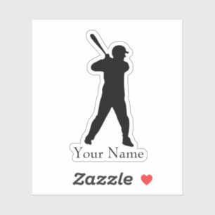Baseball-naam Sticker