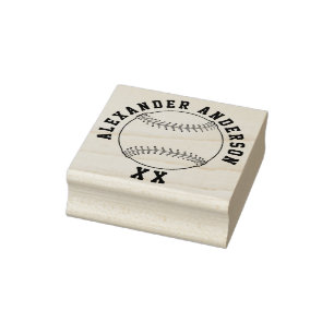 Baseball Name en Jersey Number personaliseren Rubberstempel