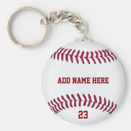 Baseball Name Number Gepersonaliseerd Sleutelhanger
