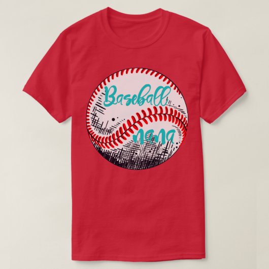 Baseball Nana Baseball Lover Gift T-shirt (Design voorkant)