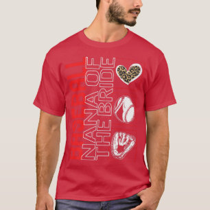 Baseball Nana van de dag van het spel van de Bride T-shirt
