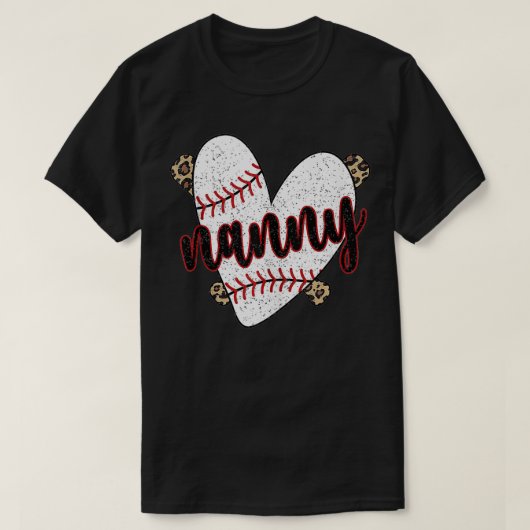 Baseball Nanny Proud Baseball Player Nanny T-shirt (Design voorkant)