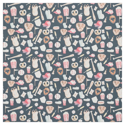 Baseball Navy Texture Stof (Swatch)