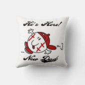 Baseball New Dad T-shirts en cadeautjes Kussen (Achterkant)