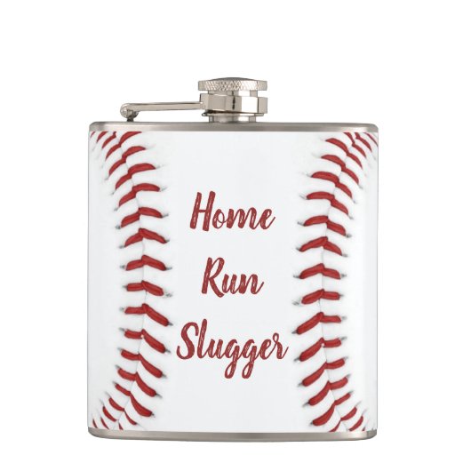 Baseball Nickname Trophy Gag Gift Heupfles (Voorkant)