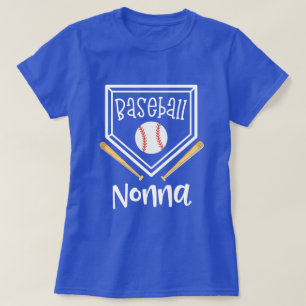 Baseball Nonna Womens Grandma Baseball T-shirt