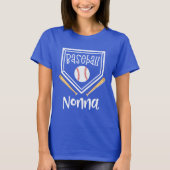 Baseball Nonna Womens Grandma Baseball T-shirt (Voorkant)