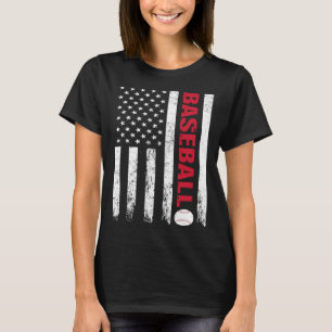 Baseball Noodlijdende Amerikaanse vlag USA Coach A T-shirt