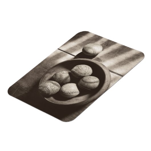 Baseball Nostalgia - Baseballen Magneet (Linkerzijde)