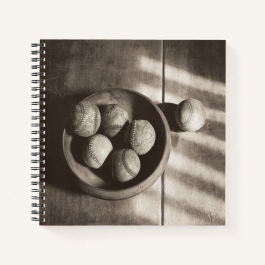 Baseball Nostalgia - Baseballen Notitieboek (Voorkant)
