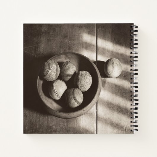 Baseball Nostalgia - Baseballen Notitieboek (Achterkant)