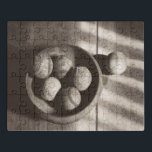 Baseball Nostalgia - Baseballen Puzzel<br><div class="desc">"Baseball Nostalgia II" door Judy B. Messer. Met een sepia-achtige foto van meerdere honkballen.</div>