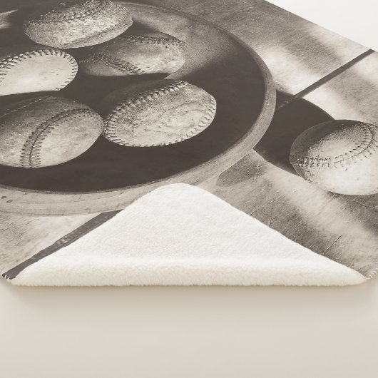 Baseball Nostalgia - Baseballen Sherpa Deken (3/4)