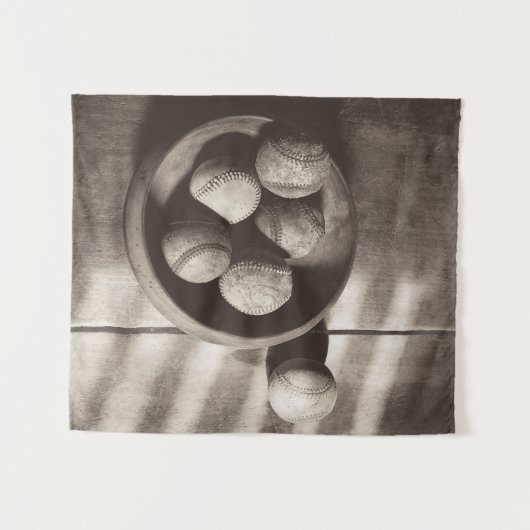 Baseball Nostalgia - Baseballen Wandkleed (Voorkant (horizontaal))